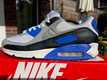 Nike Air Max 90 Recraft Royal | Weiß/Blau | Größe: 45,5 EU