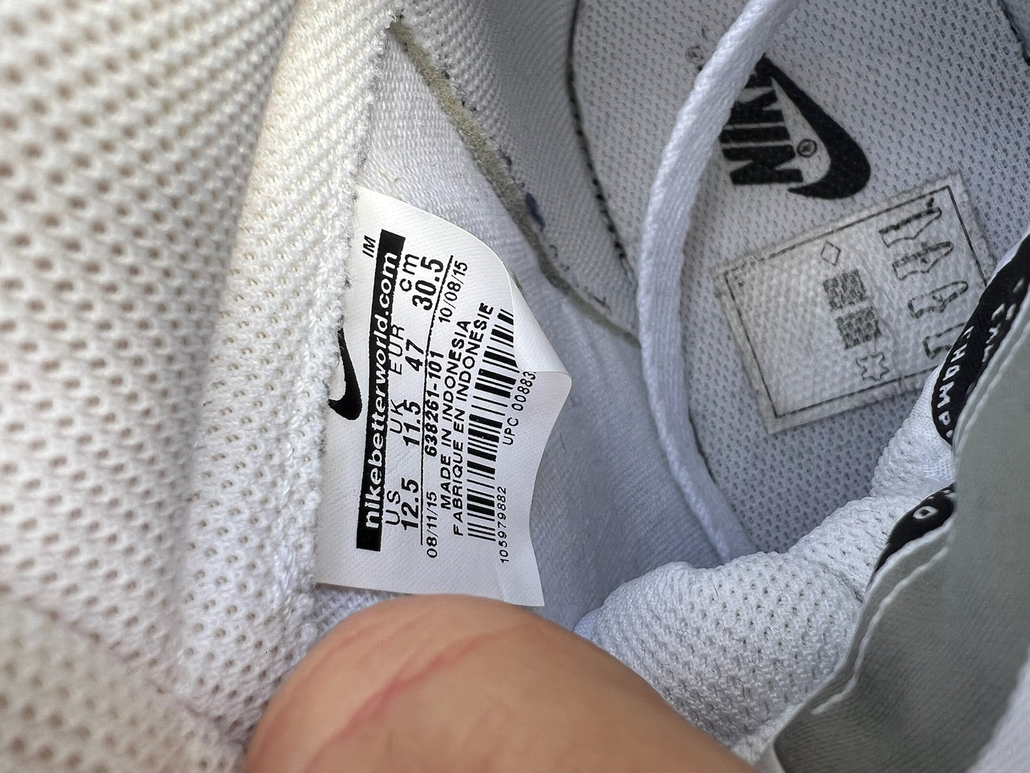 Nike Sneaker Blazer Weiss ·Gr 47· Herren Retro Basketball Originals Streetwear Schuhe