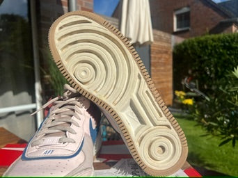 Nike Air Force 1 Shadow | Rosa/Stein/Rot | Größe: 42 EU