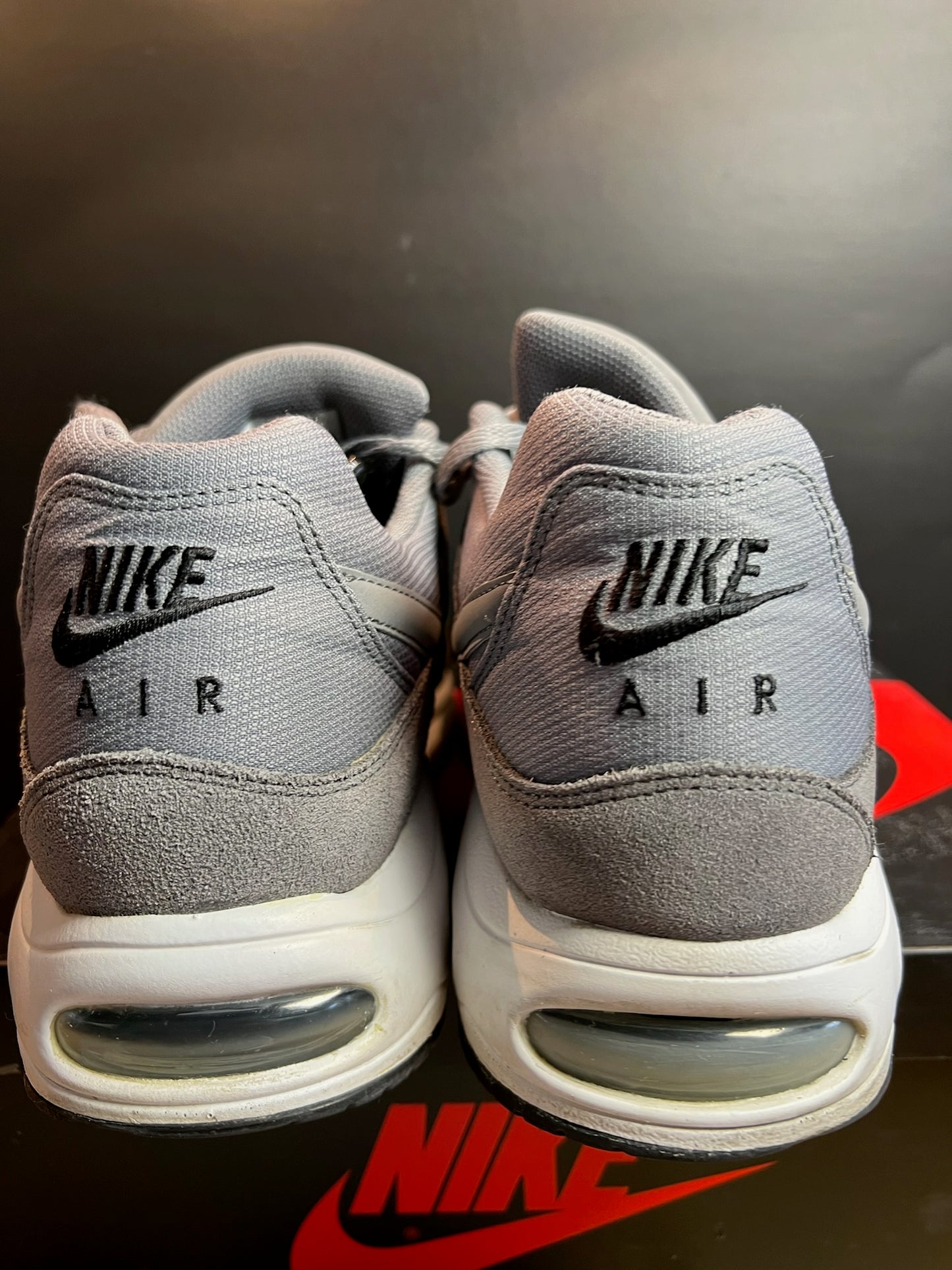 Nike Sneaker Air Max Command Premium Grau Weiss ·Gr 45· Herren Retro Running