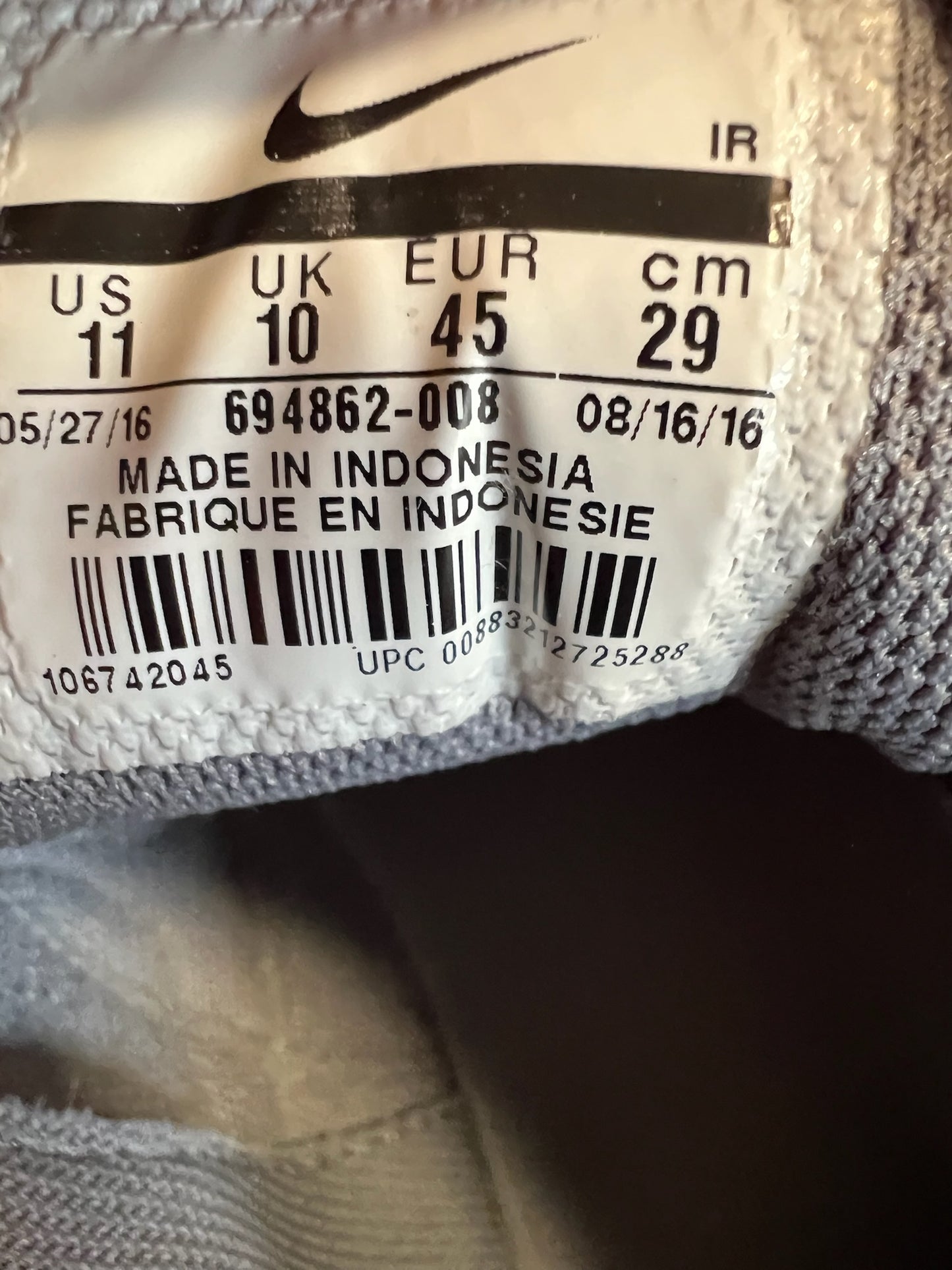 Nike Sneaker Air Max Command Premium Grau Weiss ·Gr 45· Herren Retro Running