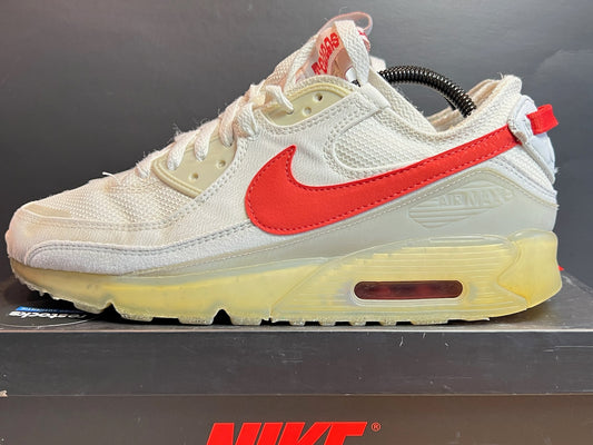 Nike Sneaker Air Max Terrascape 90 Weiss Grau Rot ·Gr 42,5· Herren Retro Running