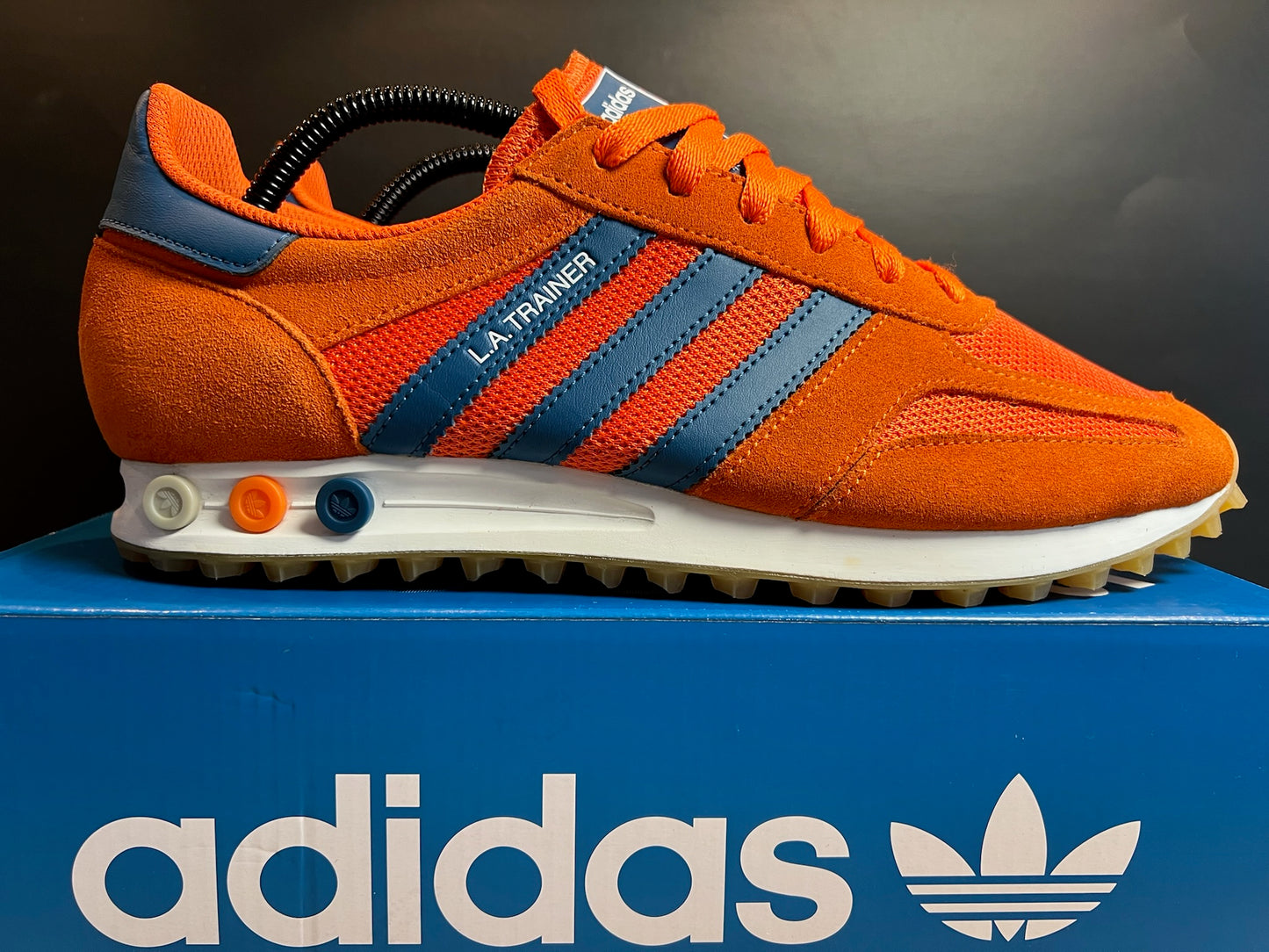 Adidas LA Trainer | Orange/Blau | Größe 44 2/3