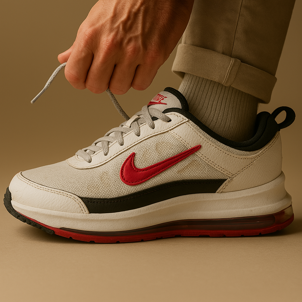 Nike AIR MAX AP Weiß Rot Schwarz / GR 45.5