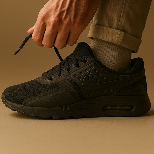 NIKE AIR MAX ZERO ESSENTIAL "TRIPLE BLACK" / GR 43