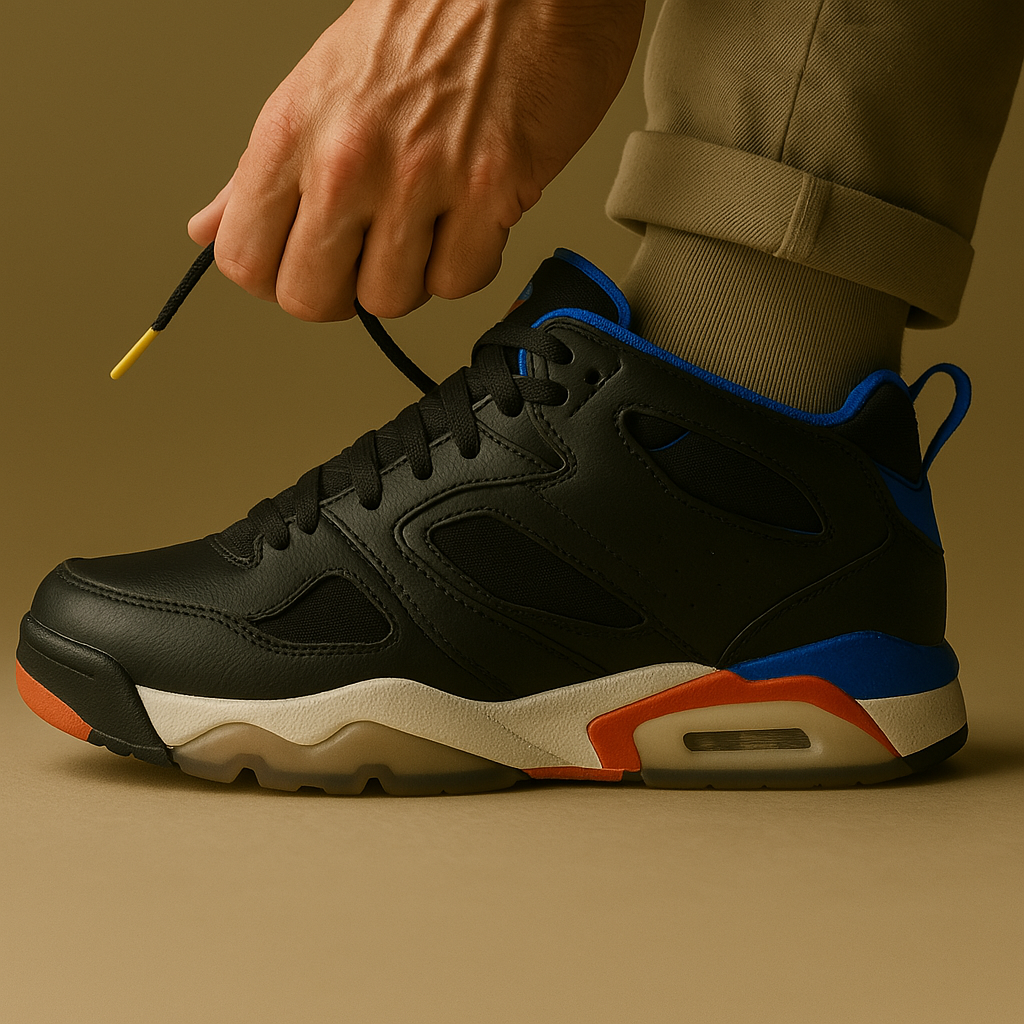 Nike Jordan Flightclub 91 Schwarz Orange Blau / GR 41