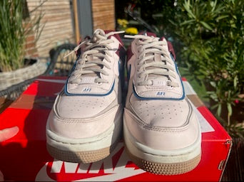 Nike Air Force 1 Shadow | Rosa/Stein/Rot | Größe: 42 EU
