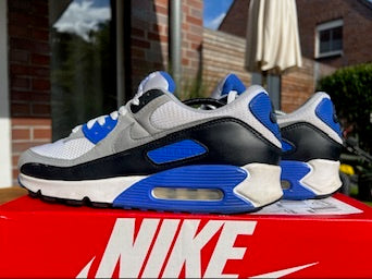 Nike Air Max 90 Recraft Royal | Weiß/Blau | Größe: 45,5 EU