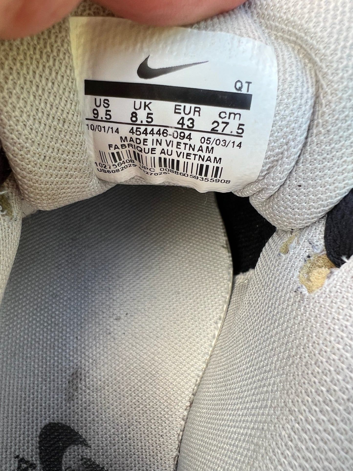 Nike Sneaker Air Max 90 Grau Schwarz Rot ·Gr 43· Herren Retro Running Originals Schuhe