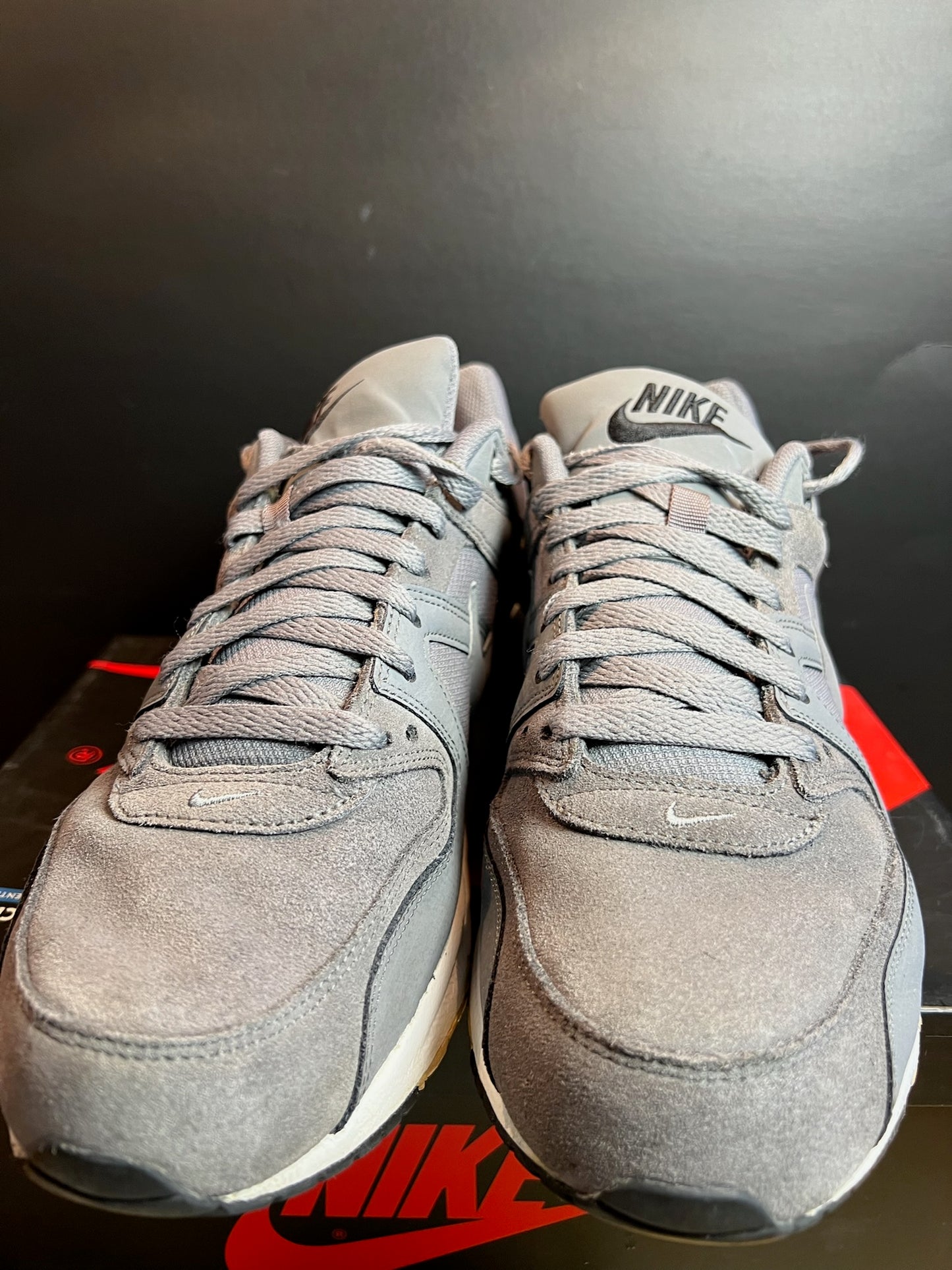 Nike Sneaker Air Max Command Premium Grau Weiss ·Gr 45· Herren Retro Running