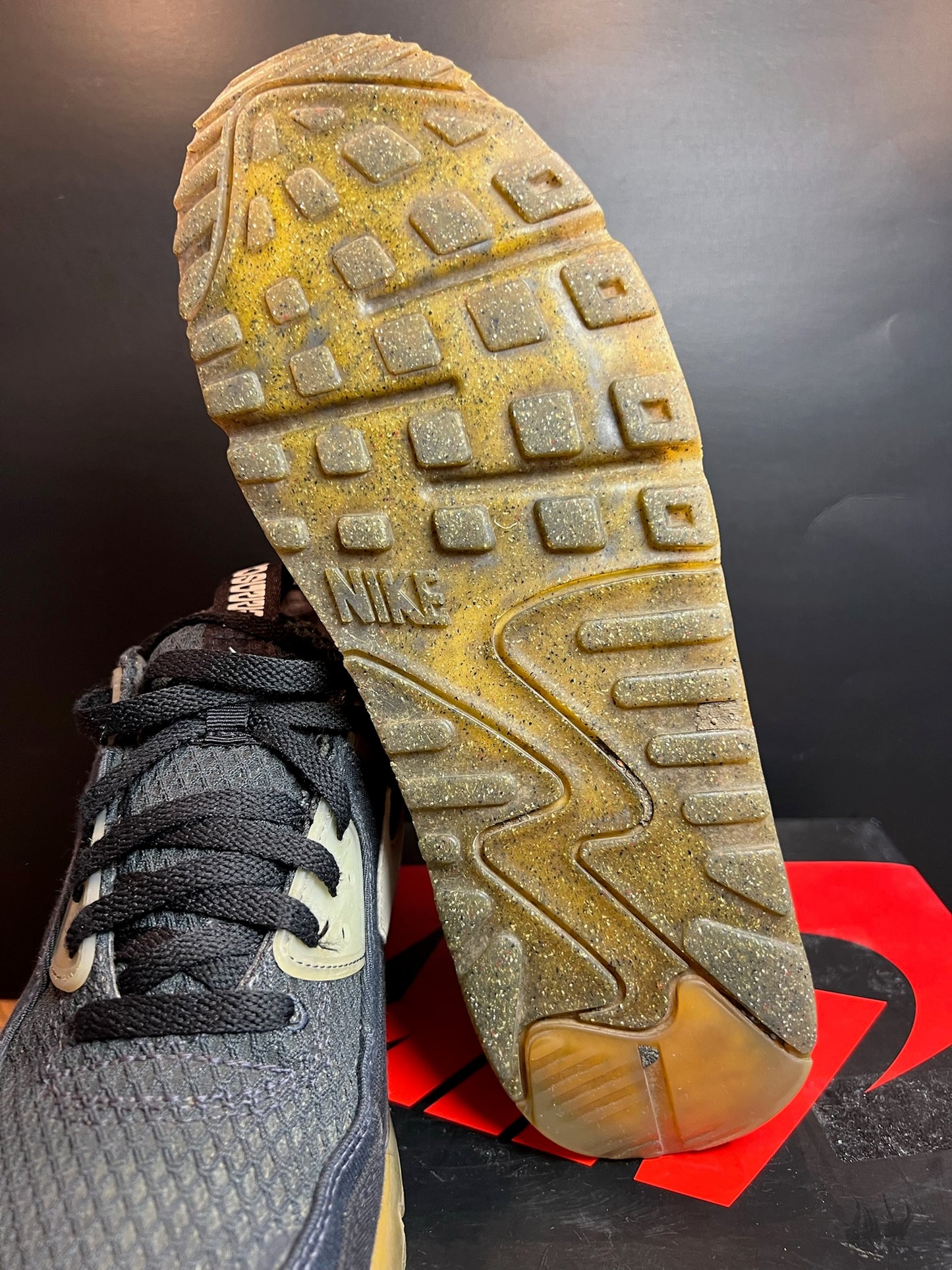 Nike Sneaker Air Max 90 Terrascape Schwarz Weiss ·Gr 45· Herren Retro Running Schuhe