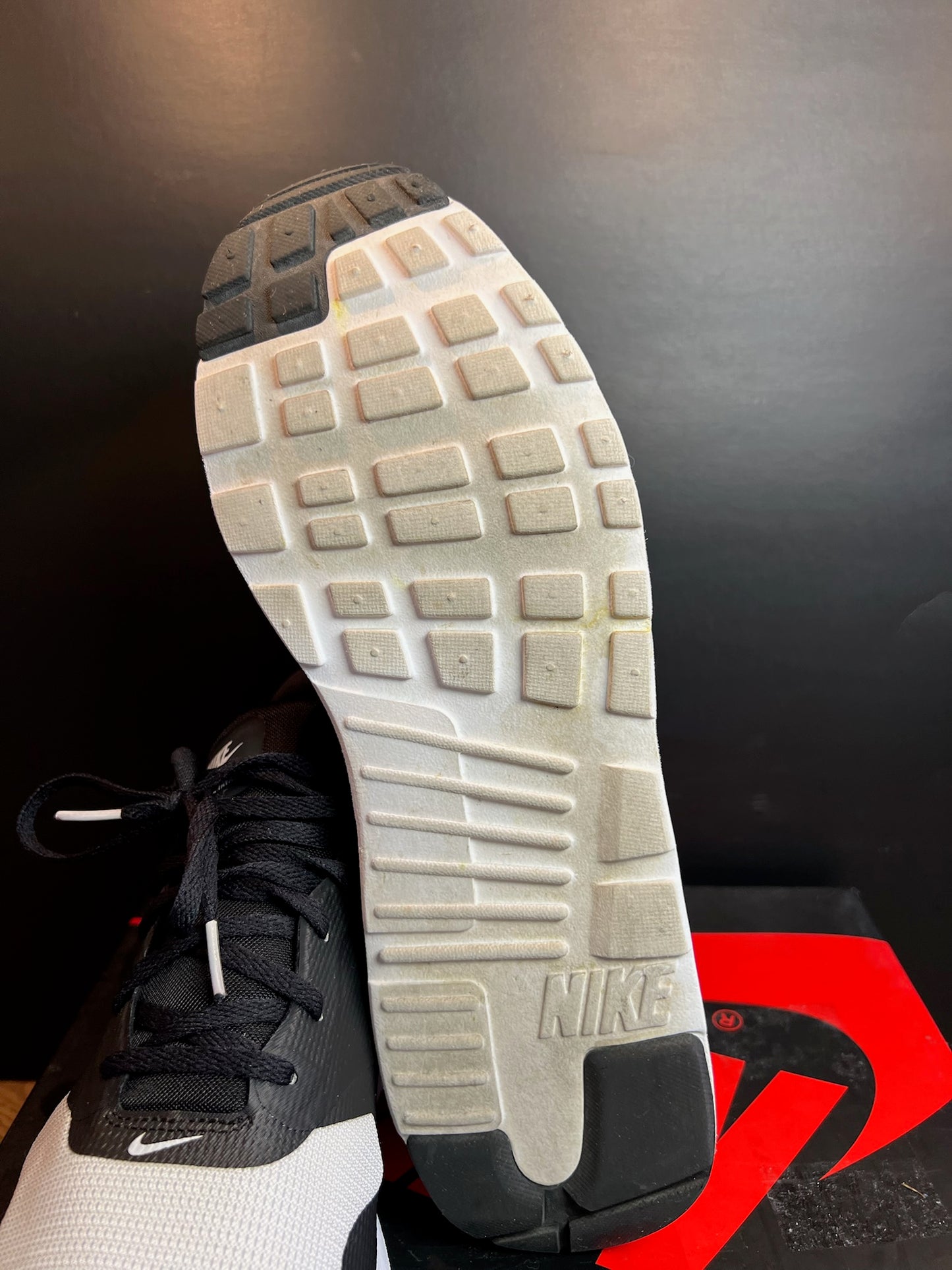 Nike Sneaker Air Max Tavas Schwarz Weiss ·Gr 45,5· Herren Retro Running Originals Schuhe