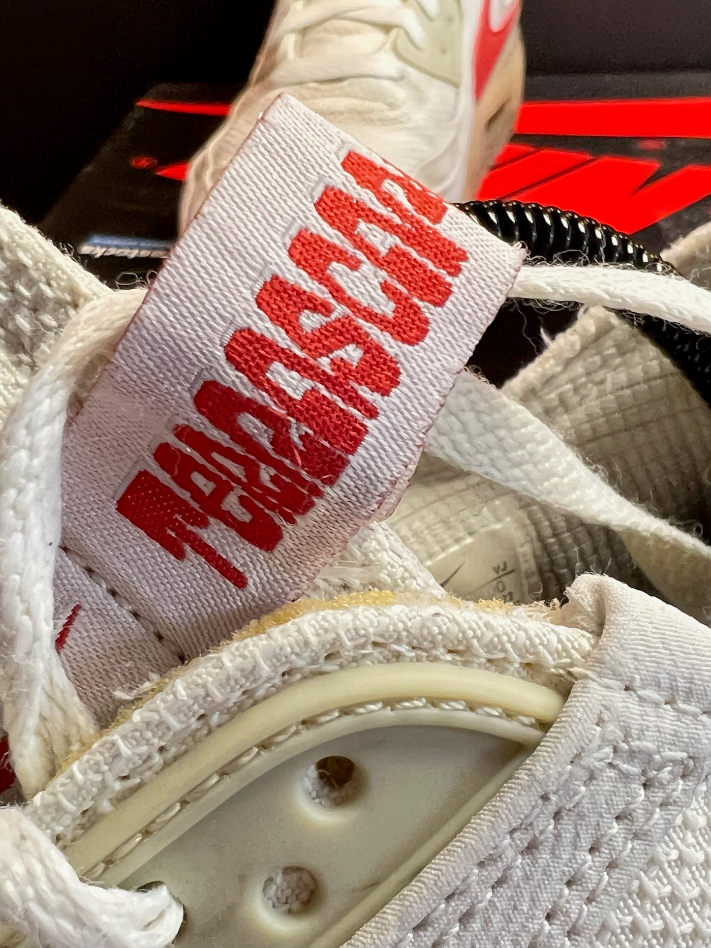 Nike Sneaker Air Max Terrascape 90 Weiss Grau Rot ·Gr 42,5· Herren Retro Running