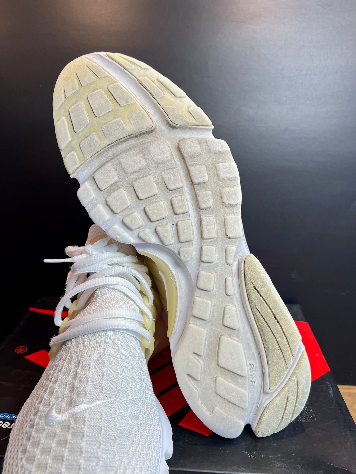 Nike Sneaker Air Presto Weiss ·Gr 43· Herren Running Retro Originals Sportschuhe