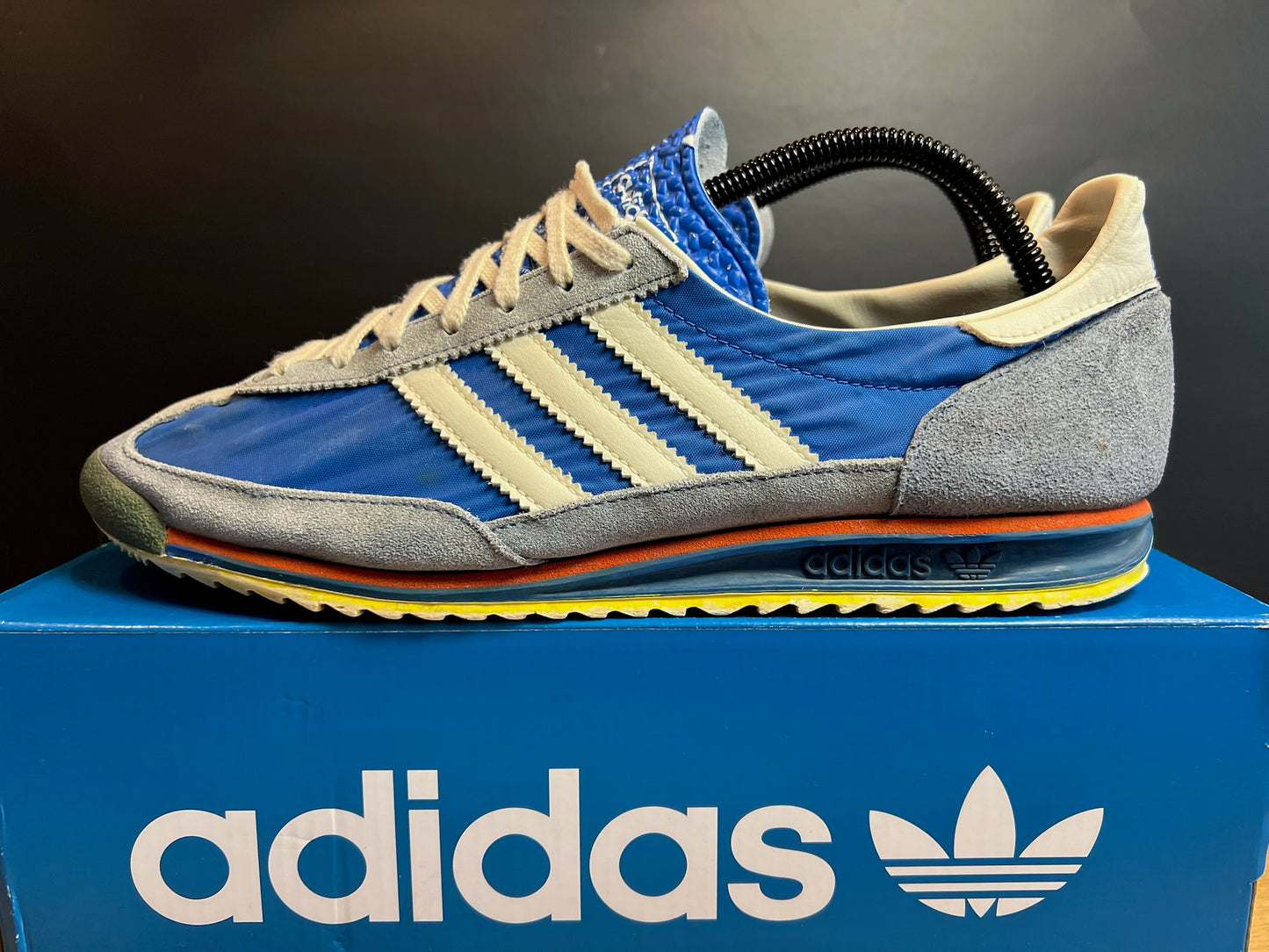 Adidas Sneaker SL72 Blau ·Gr 44· Herren Retro Originals Running Sportschuhe