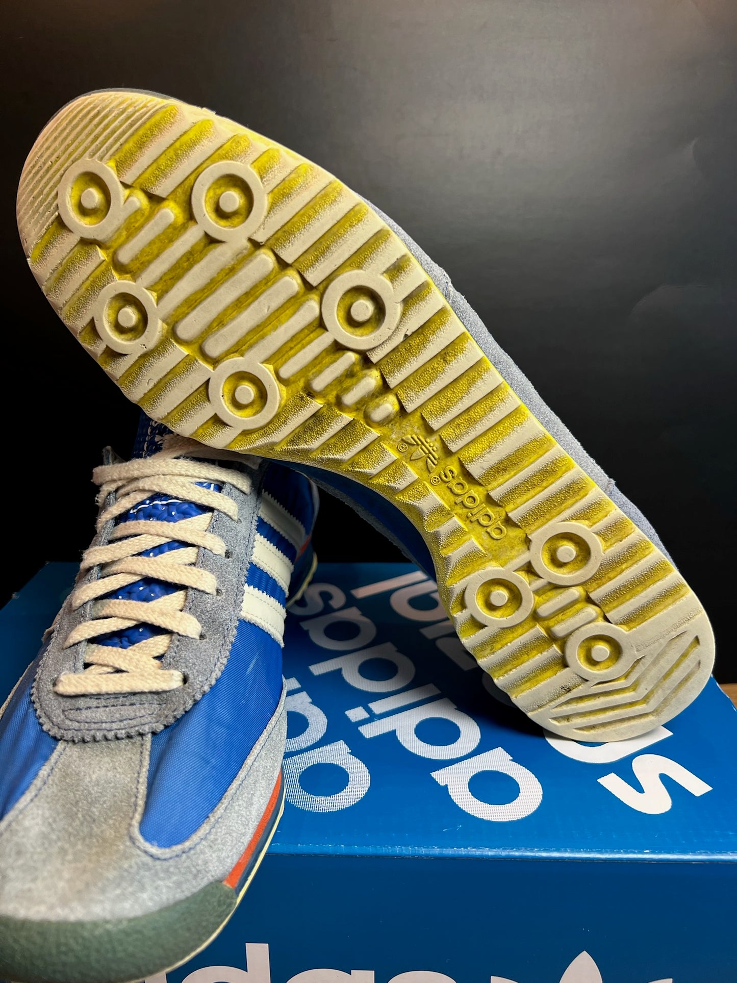 Adidas Sneaker SL72 Blau ·Gr 44· Herren Retro Originals Running Sportschuhe