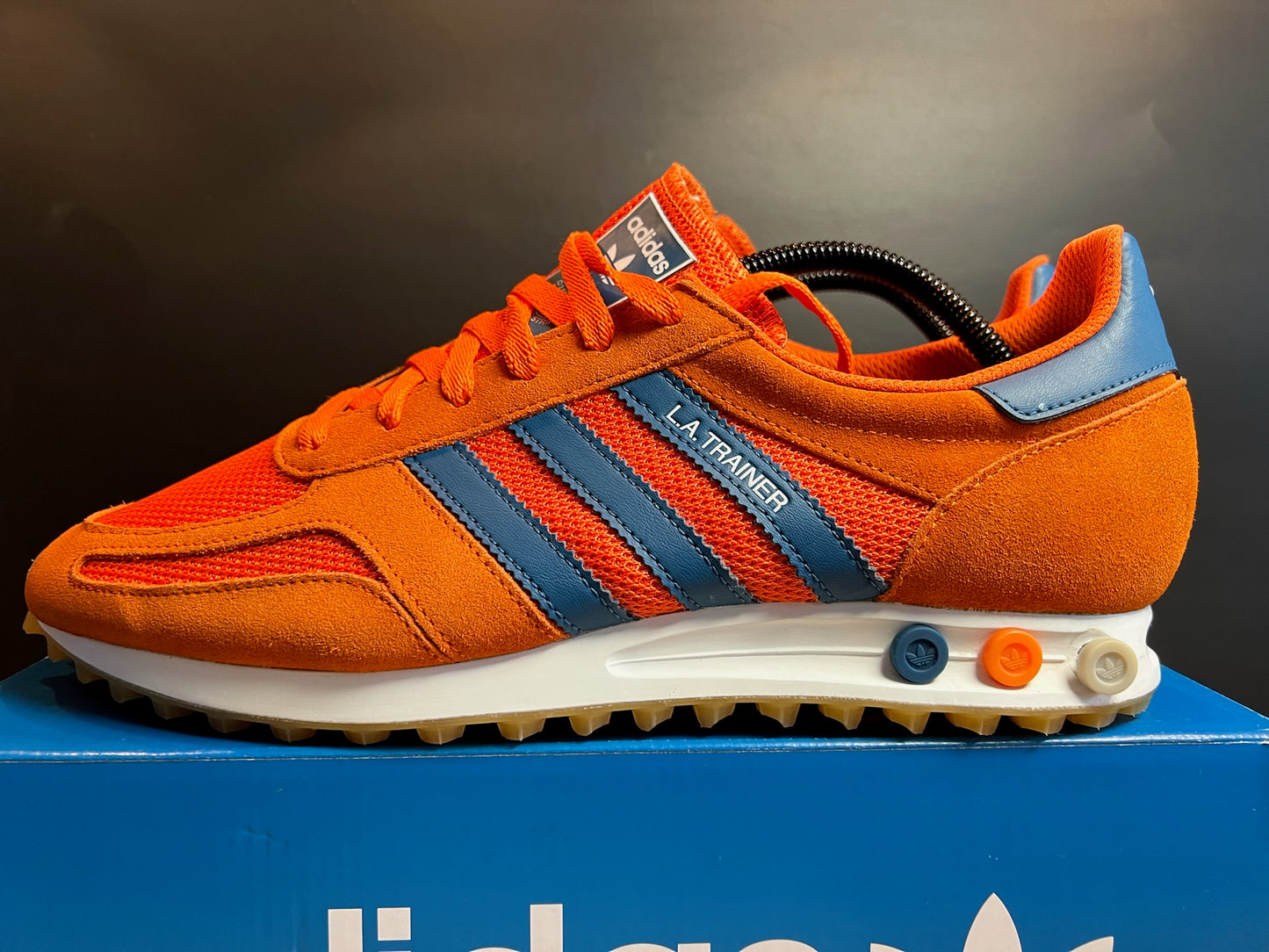Adidas LA Trainer | Orange/Blau | Größe 44 2/3