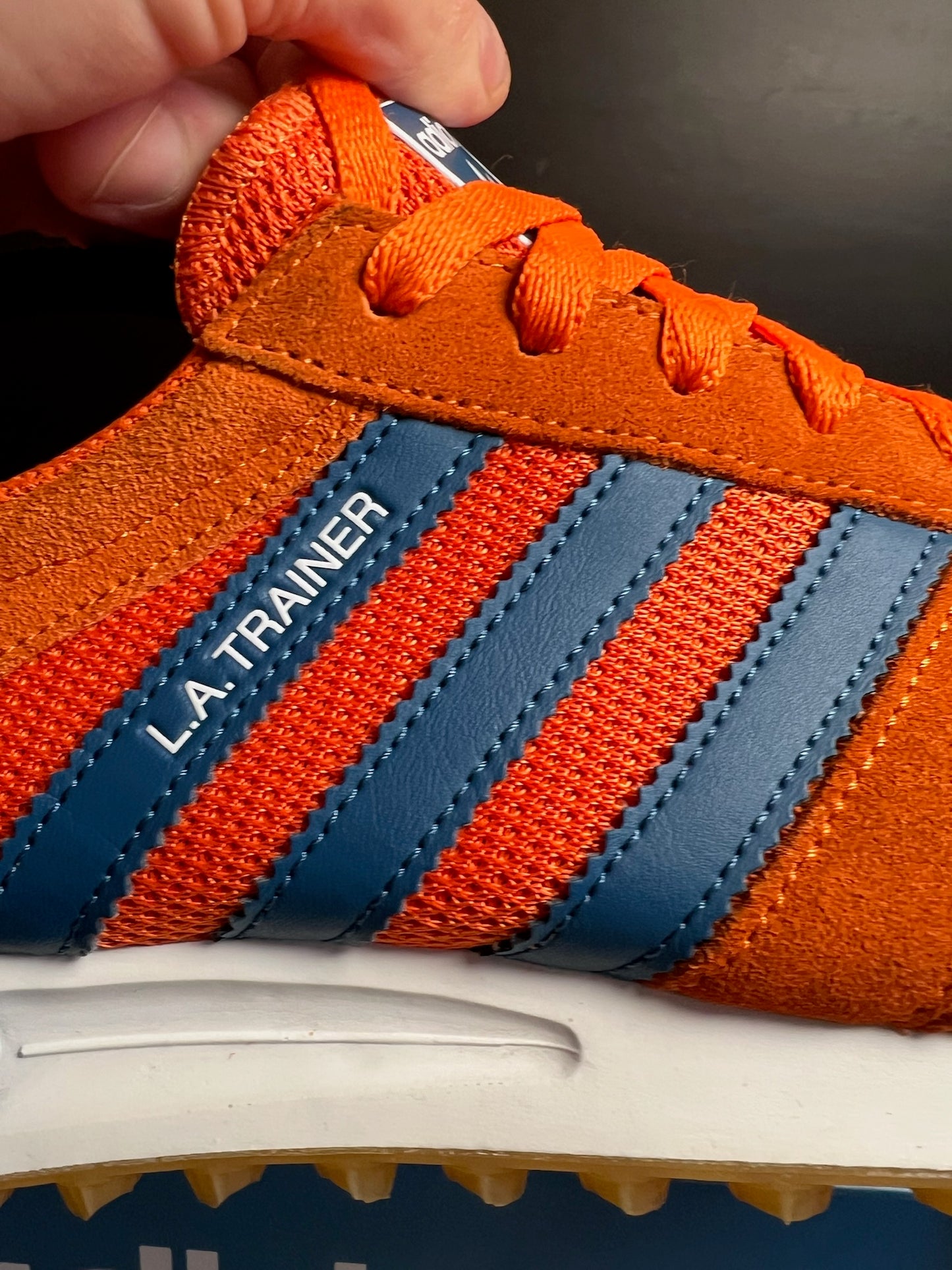 Adidas LA Trainer | Orange/Blau | Größe 44 2/3