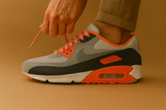 Nike Air Max 90 Ultra SE | Grau-Rot | Größe 42,5 EU