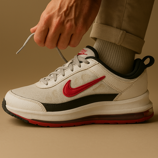 Nike AIR MAX AP Weiß Rot Schwarz / GR 45.5