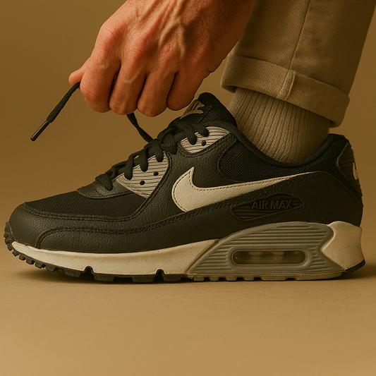 Nike Air Max 90 Essential Black Wolf Grey GR 38